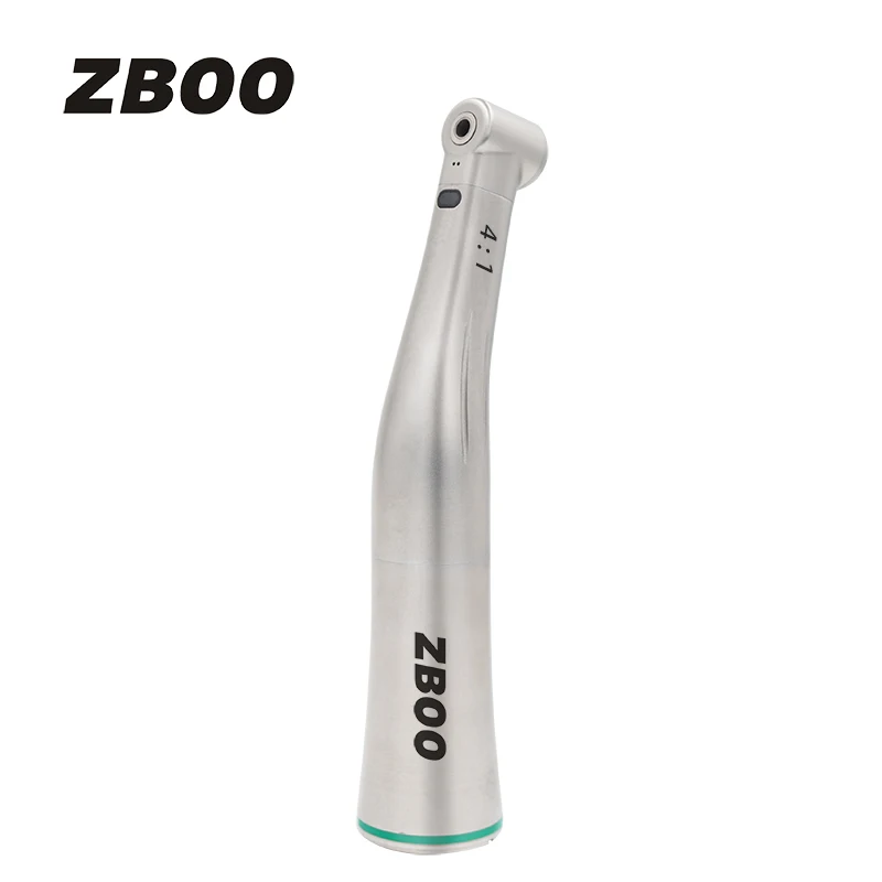 Tandheelkundige 4:1 Vezel Optische Led Contra Hoek Lage Snelheid Handstuk Groene Ring Tandheelkundige Elektrische Micromotor Handstuk Voor Endodontie