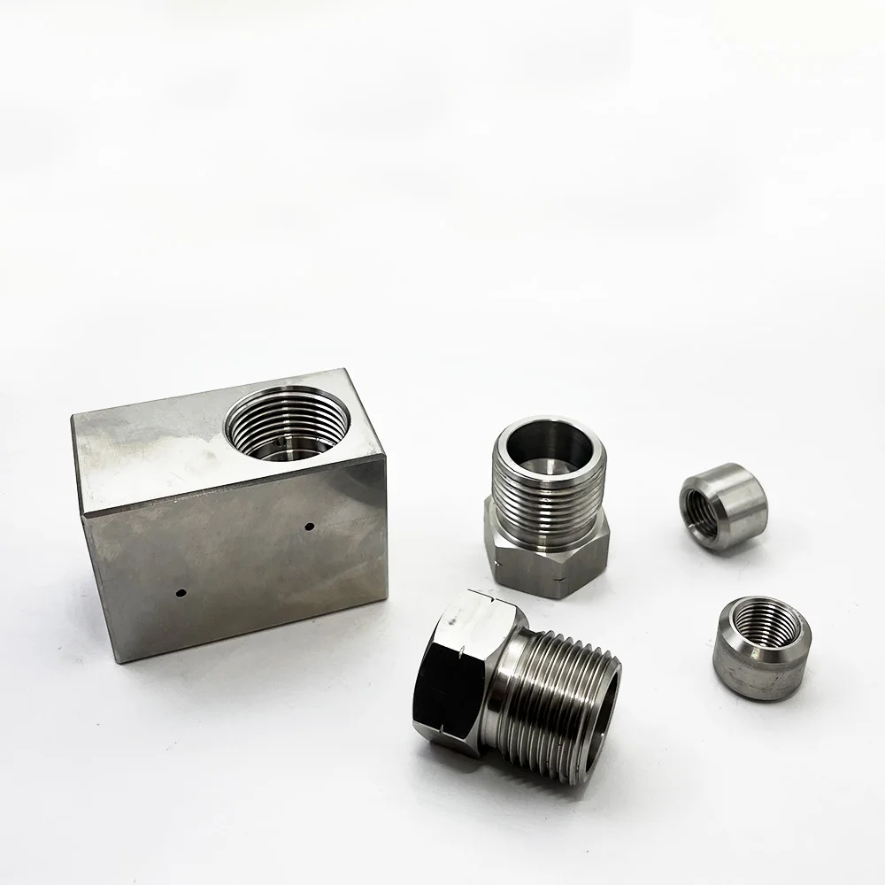 Waterjet جزء تركيبات أنابيب الضغط العالي 9/16 ''HP الكوع الجمعية 60k الكوع 9/16 Direc اتجاهين 13164-3 1-13164-60-9 A-0775-3