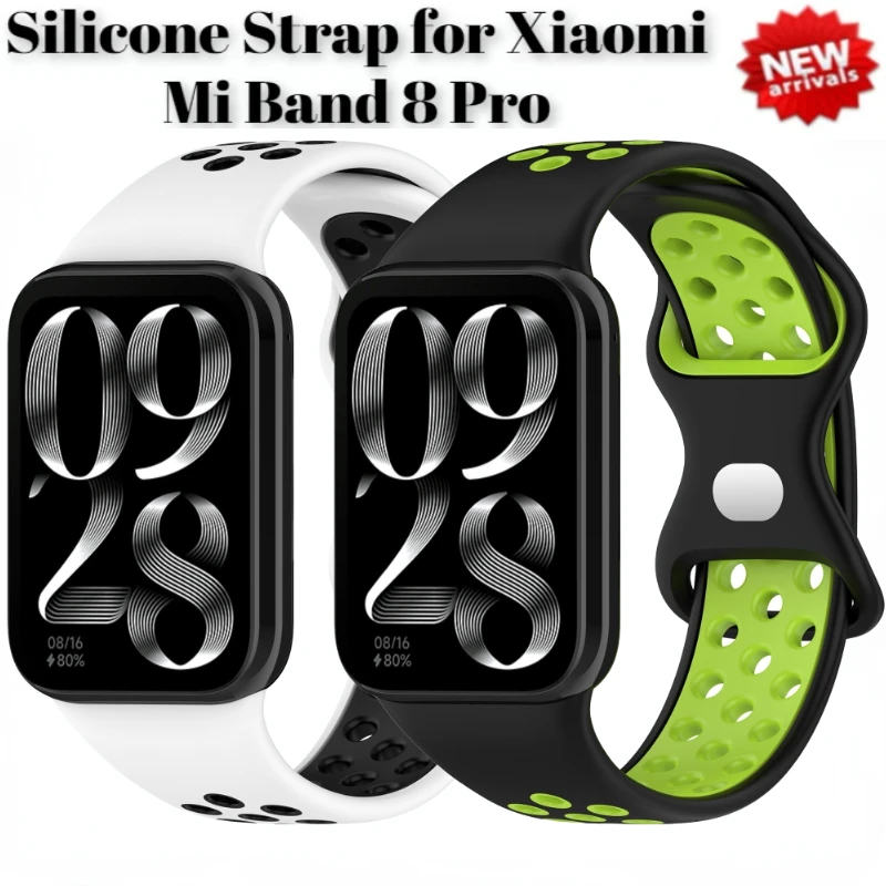 

Two-tone Silicone Strap For Redmi Watch 4/5 SmartWatch Replacement Belt For Xiaomi MiBand 8 Pro/9 Pro Bracelet band Accessorise