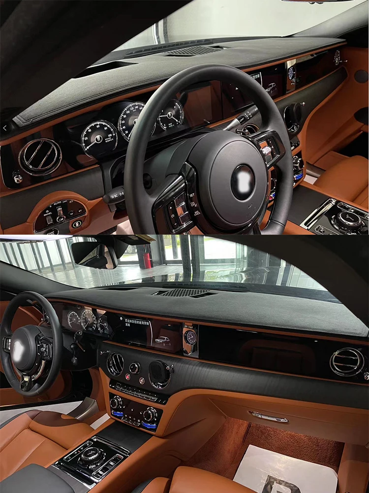 For Rolls Royce Phantom Oribe VIII Mk8 EWB 2017-2023 Dashmat Dashboard Cover Instrument Panel Pad Dash Dust Anti-Dirt Ornaments