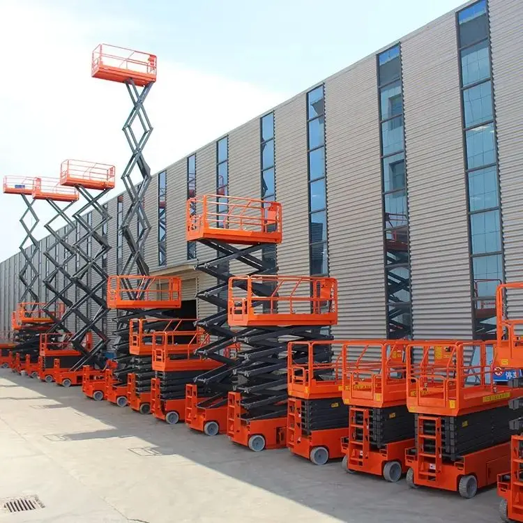 Hot Sale Mobile Fully Automatic Walking Scissor Lift Platform Small Self-Propelled Scissor Fork Lift Good Price