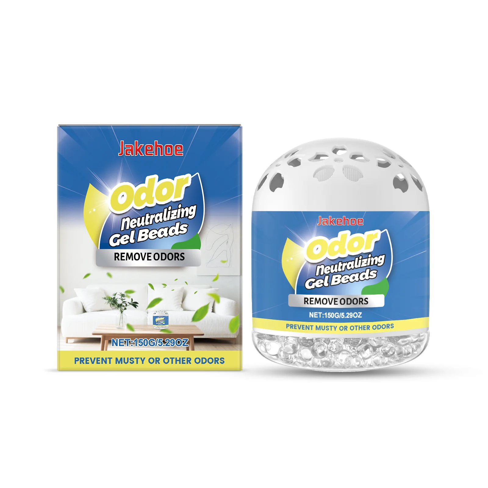 Air Freshener Odor Neutralizing Gel Beads Box Long Lasting Fragrance for Car & Home