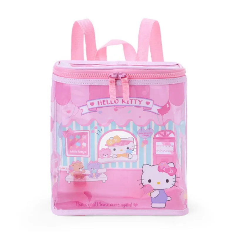 

2024 Sanrio Kawaii Hello Kitty Cinnamoroll Pochacco Pvc Transparent Backpack Cartoon Cute Students Doll Schoolbag Waterproof Toy