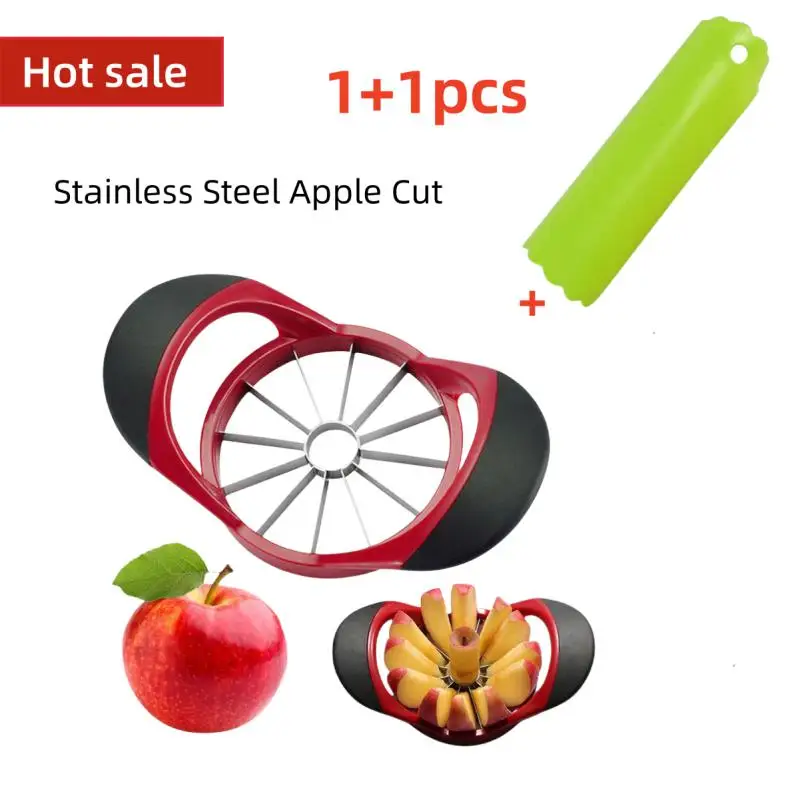 Apple Slicer Upgraded Version 12-Blade Large Apple Corer, Stainless Steel Ultra-Sharp Apple Cutter For Women Christmas