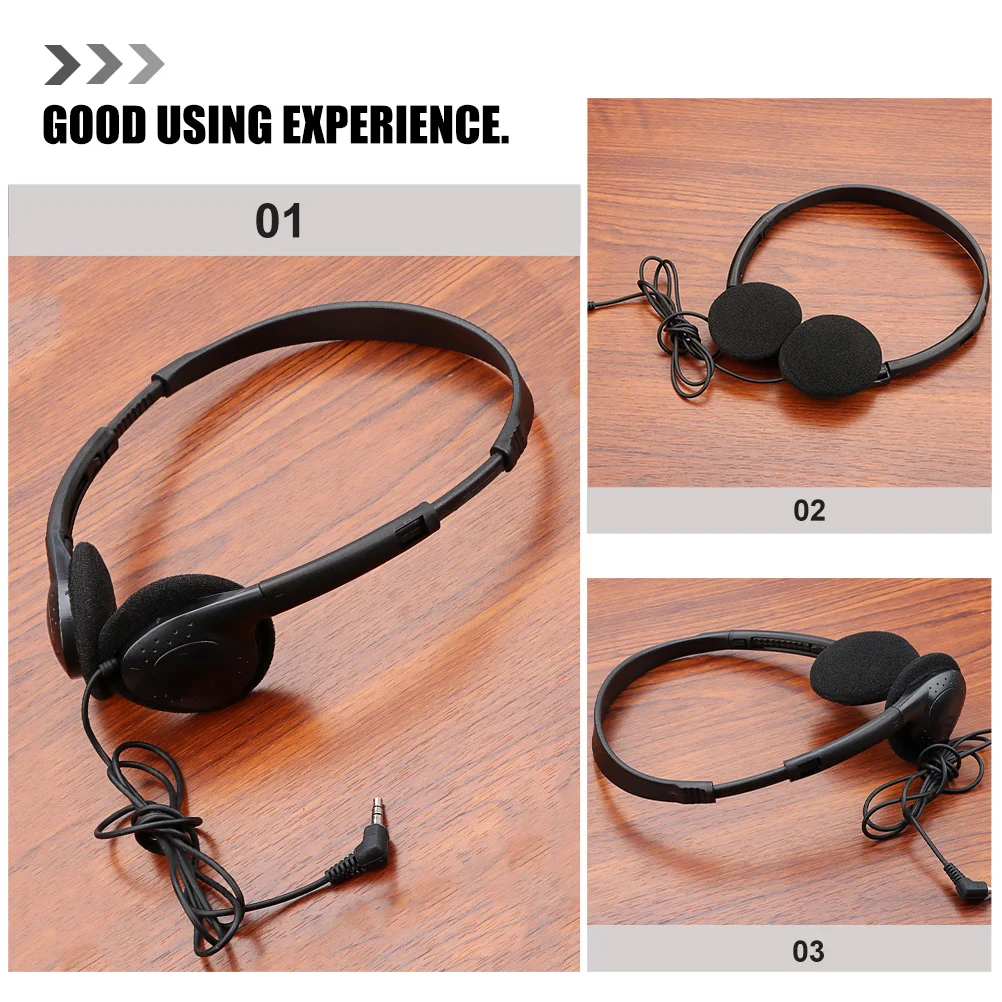 

Black Headphones Over Ear High Sound Quality Gaming Headset For Pc Tablet Computer Mobile Stereo Wired Headset
