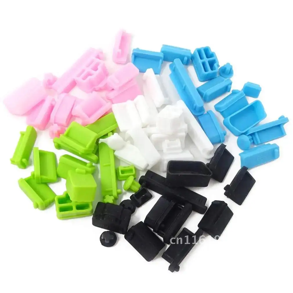 Colorful Silicone Anti Dust Plug Cover Stopper 16pcs laptop dust plug laptop dustproof usb dust plug Computer Accessories Rubber