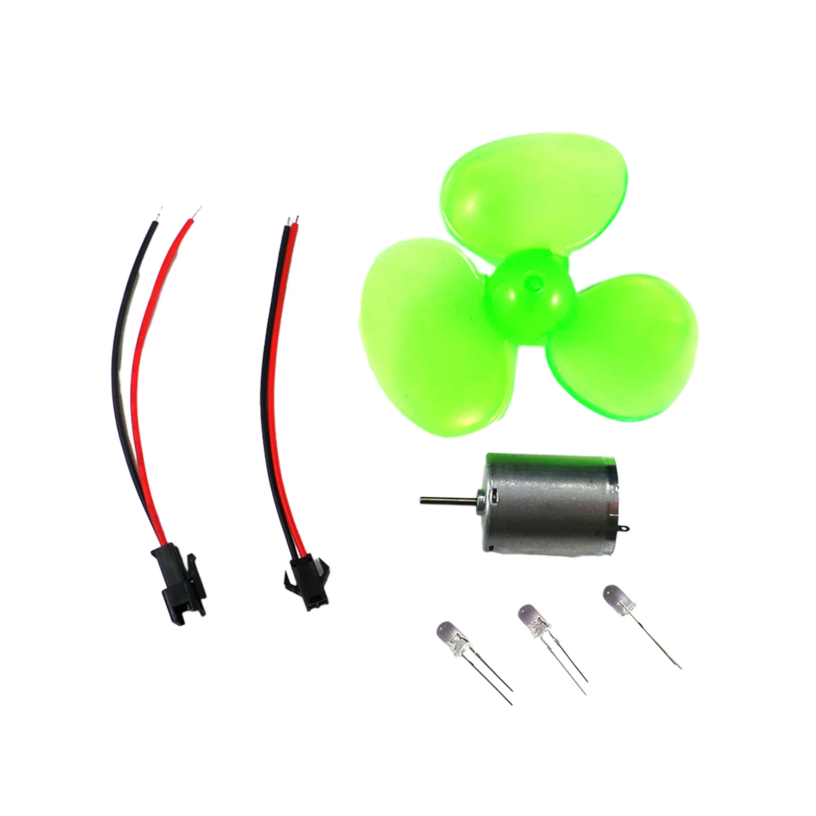 Hands-on Ability Wind Generator Kits Wind Generator Kits 5V Blades LED DIY Generators Model Set Kits Teaching Tool W/