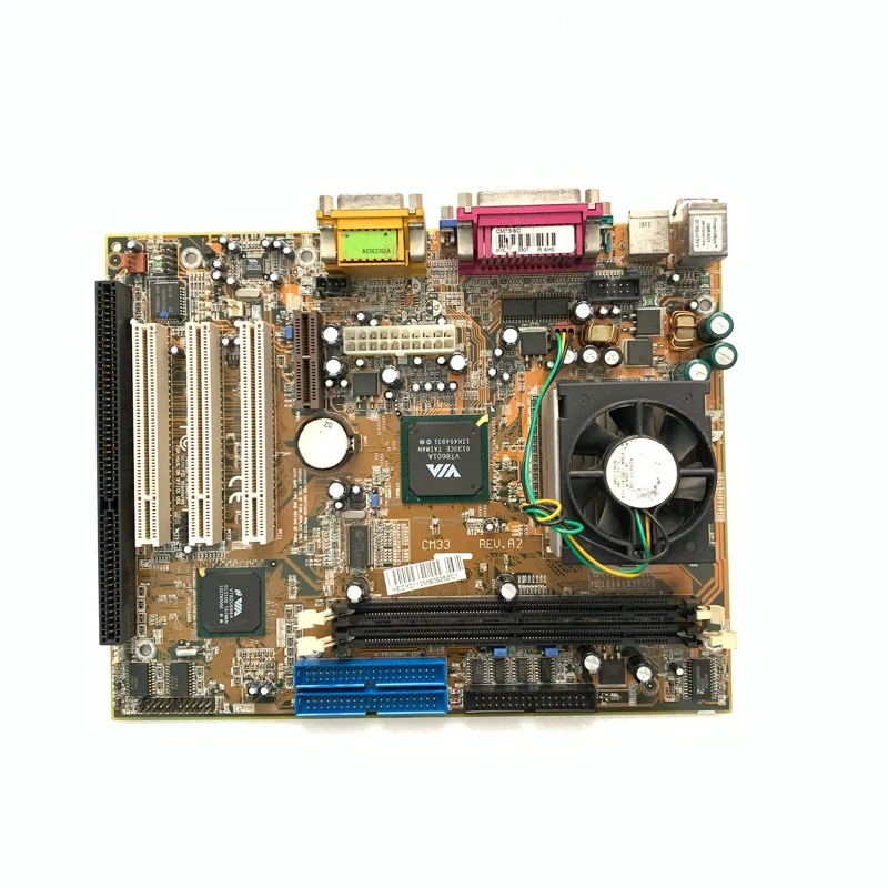 For Gigabyte GA-6VEM 8601A/T with ISA Slot, Wire Cutting, Spark Machine Main Board with Memory CPU Fan