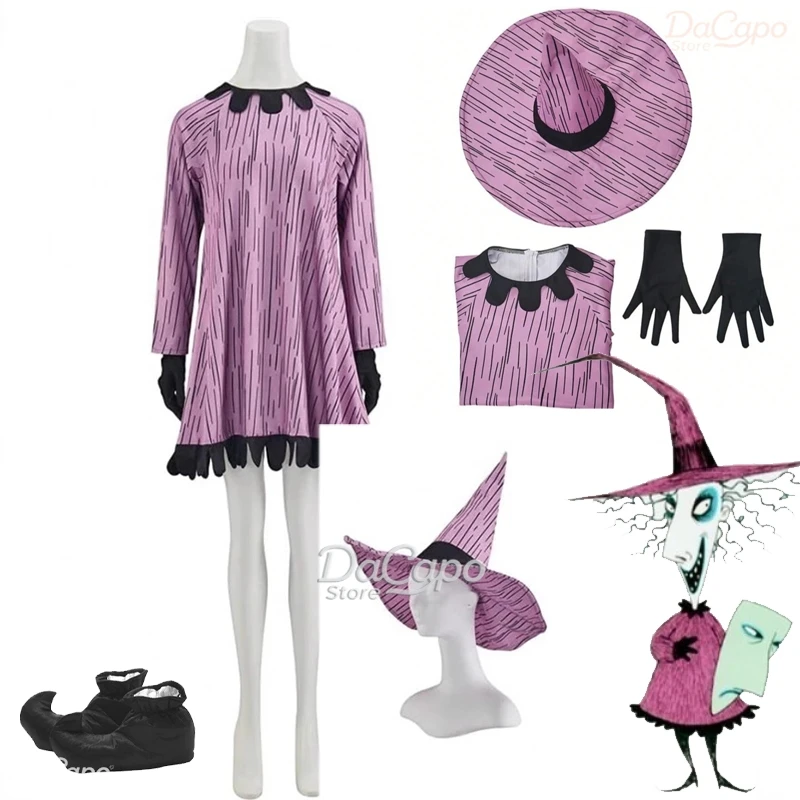 Shock Boogie Cosplay niño Halloween Cosplay aterrador traje película disfraz sombrero zapatos Oogie's minions juego de rol uniforme de terror ropa