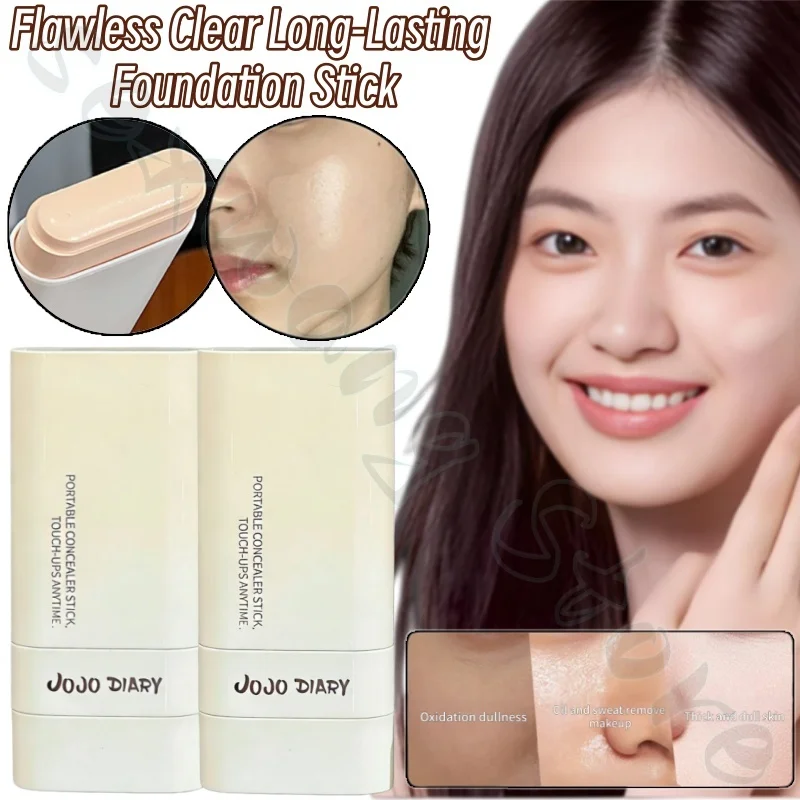 

Flawless long-lasting foundation stick 20g natural, light and non-easy to remove makeup double-ended liquid foundation cream