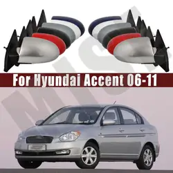 For Hyundai Accent 2006 2007 2008 2009 2010 2011 Car Door Rearview Mirror Assembly Outside Rearview Side Mirror Assembly