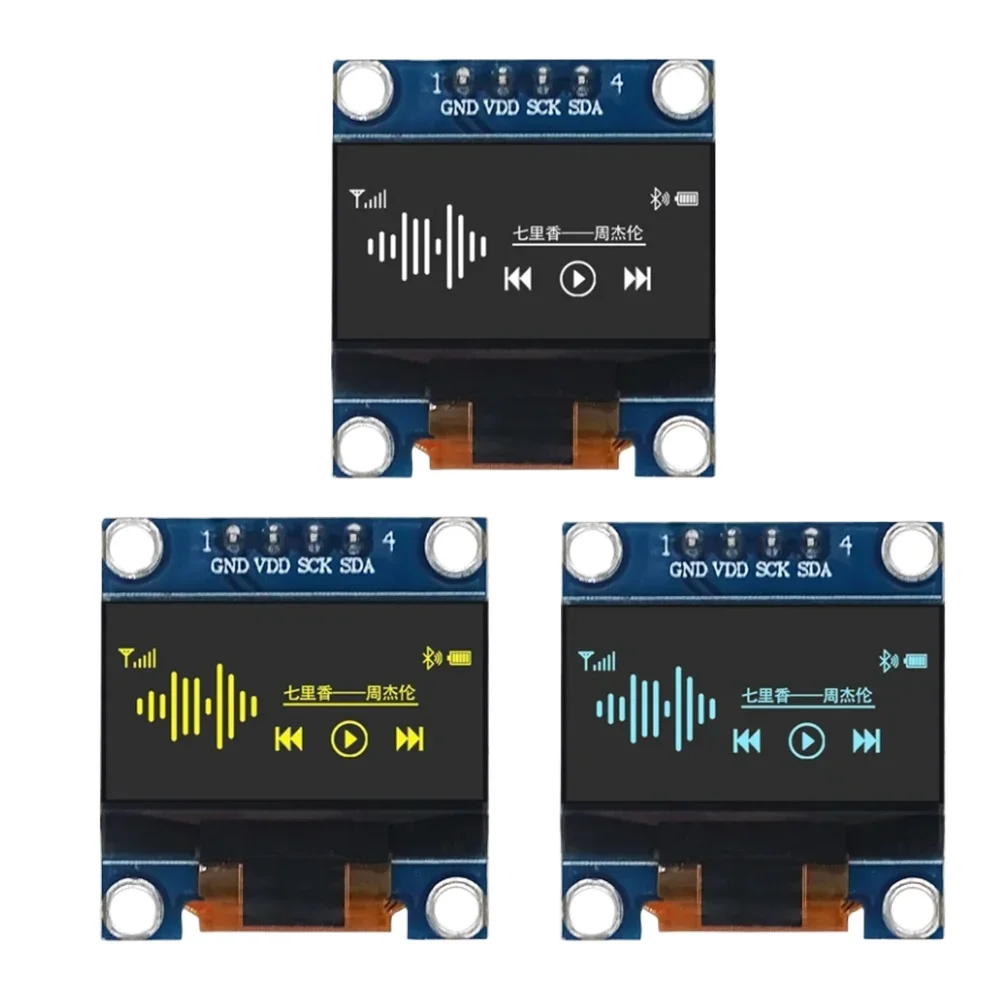 

1PCS/LOT 4pin Blue / white128X64 0.96 inch OLED LCD LED Display Module For Arduino 0.96" IIC SPI Communicate 3.3V-5V