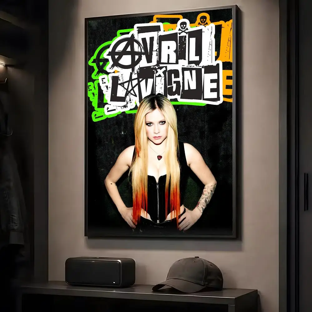 Singer A-Avril L-Lavigne Painting Calligraphy HD Art Wall Room Decor Home Waterproof Home Living Bar Decorative Paintings