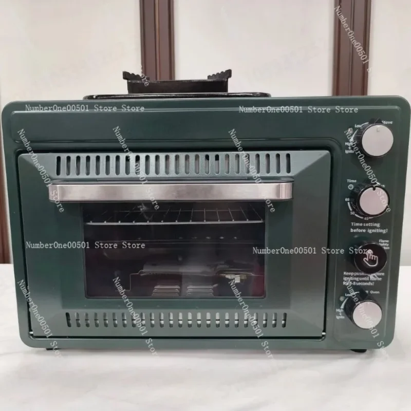 Non-Stick Easy-Clean Stable Portable Outdoor Versatile Gas Oven Grill Large Capacity Home Use Butane Stove Camping Ready