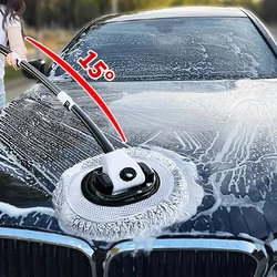 15 Degree Bend Car Cleaning Brush Car Wash Brush Chenille Broom Telescoping Long Handle Cleaning Mop Cleaning Tools Car Wash