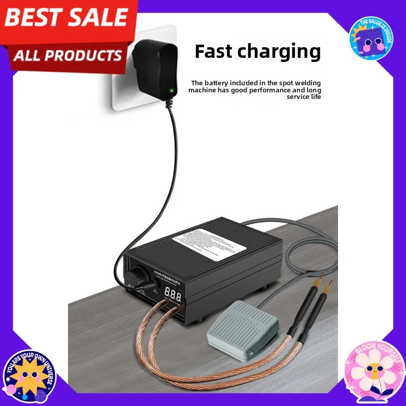 

2026 hot-selling 8000W high-power black foot pedal spot welding machine 18650 battery spot welding machine, spot welding