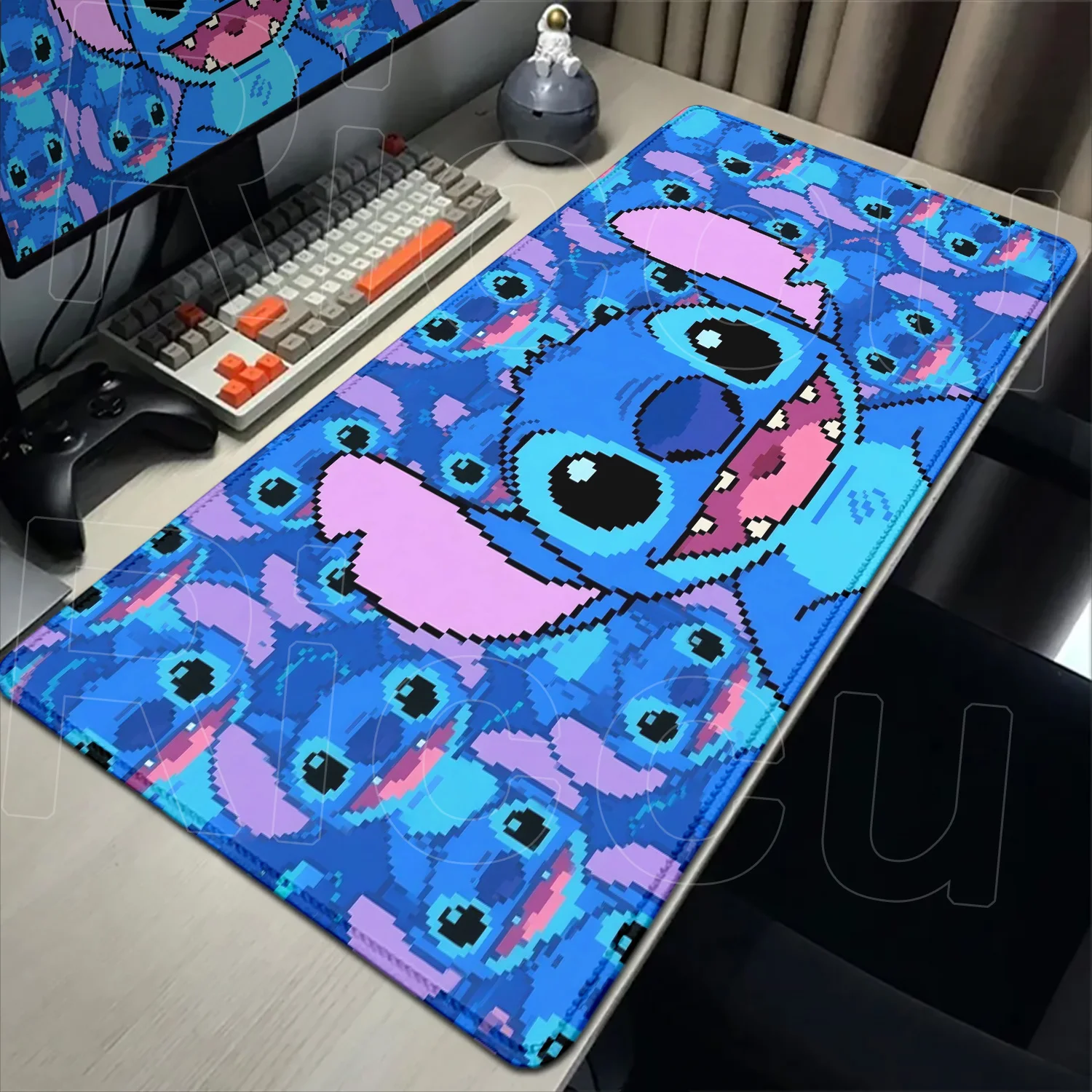 

New Cute Wallpaper Stitch Mousepad Kawaii PC Keyboard Mouse Pad Laptop Gaming Accessories XXL Lockeage Non-slip Rubber Desk Mat
