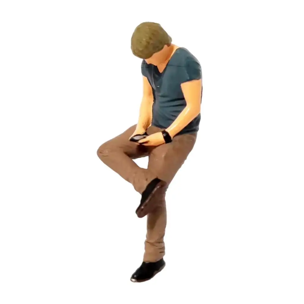 

Фигурка человека в масштабе 1/64, коллекционная, для фотосъемки, украшение для песочницы, из смолы, для микроландшафтов, кукольных домиков, диорам, аксессуары