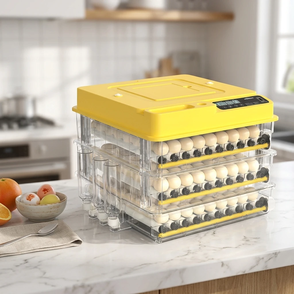 HHD TW216 Automatic Egg Incubator, Heating Fan System Chicken Egg Hatcher for Netherlands Farm Use