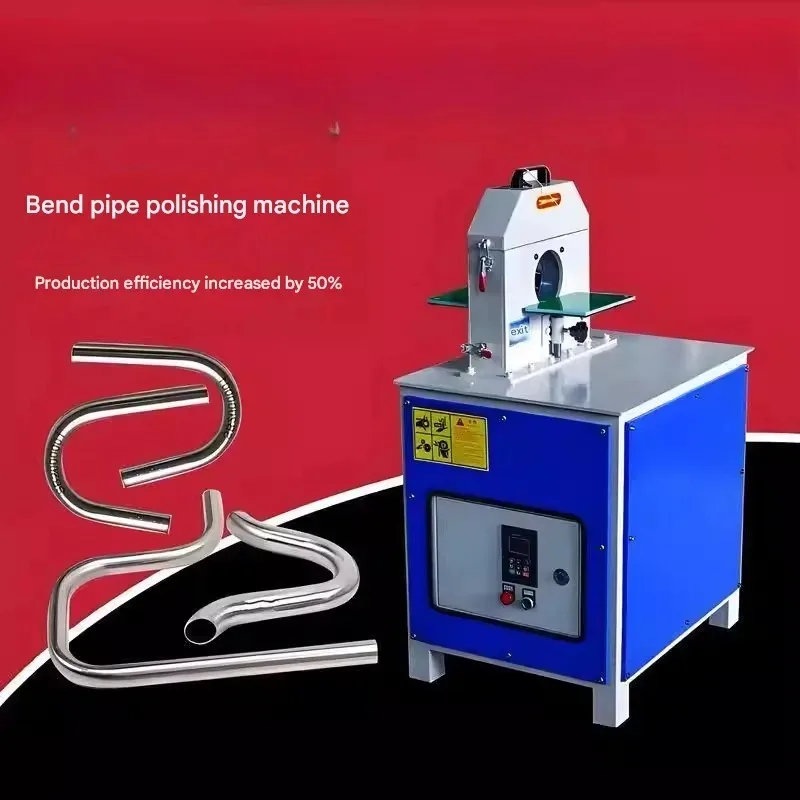 Bench Type Bent Tube Polishing Machine For Shaped Pipe Rust Stainless Steel Mirror Finish Disc Rod Wire Drawing Polisher