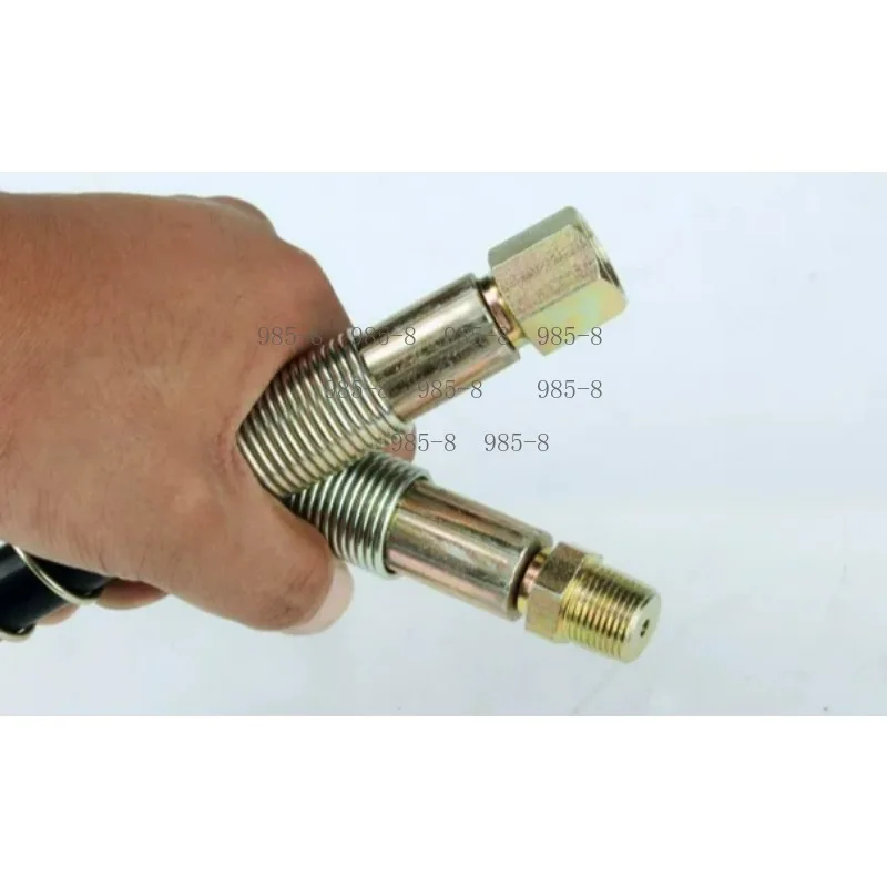 3/8 Inch Male Female Thread Rubber Hydraulic Hose, 1 Piece 70MPa High Pressure Tool Oil Pipeline
