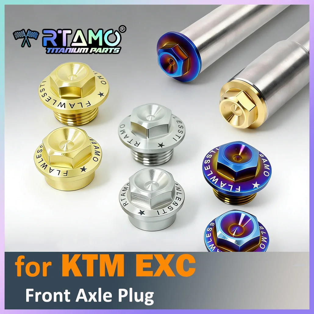 

RTAMO Gr5 TItanium Nut Front Plug for KTM EXC Motorcycle Modified Highstrength
