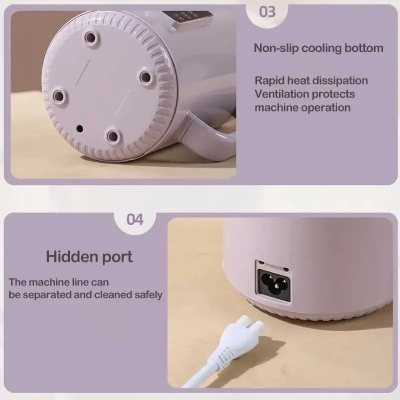 220 فولت/110 فولت التلقائي بالكامل وعاء الحساء الصغير وعاء العصيدة المنزلية الكهربائية إناء عميق السيراميك BB حساء عصيدة طباخ الاتحاد الأوروبي/الولايات المتحدة التوصيل #6