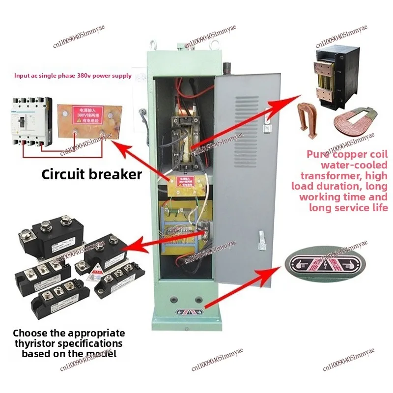 Pneumatic spot welding machine touch welding machine resistance intermediate frequency DC welding aluminum plate
