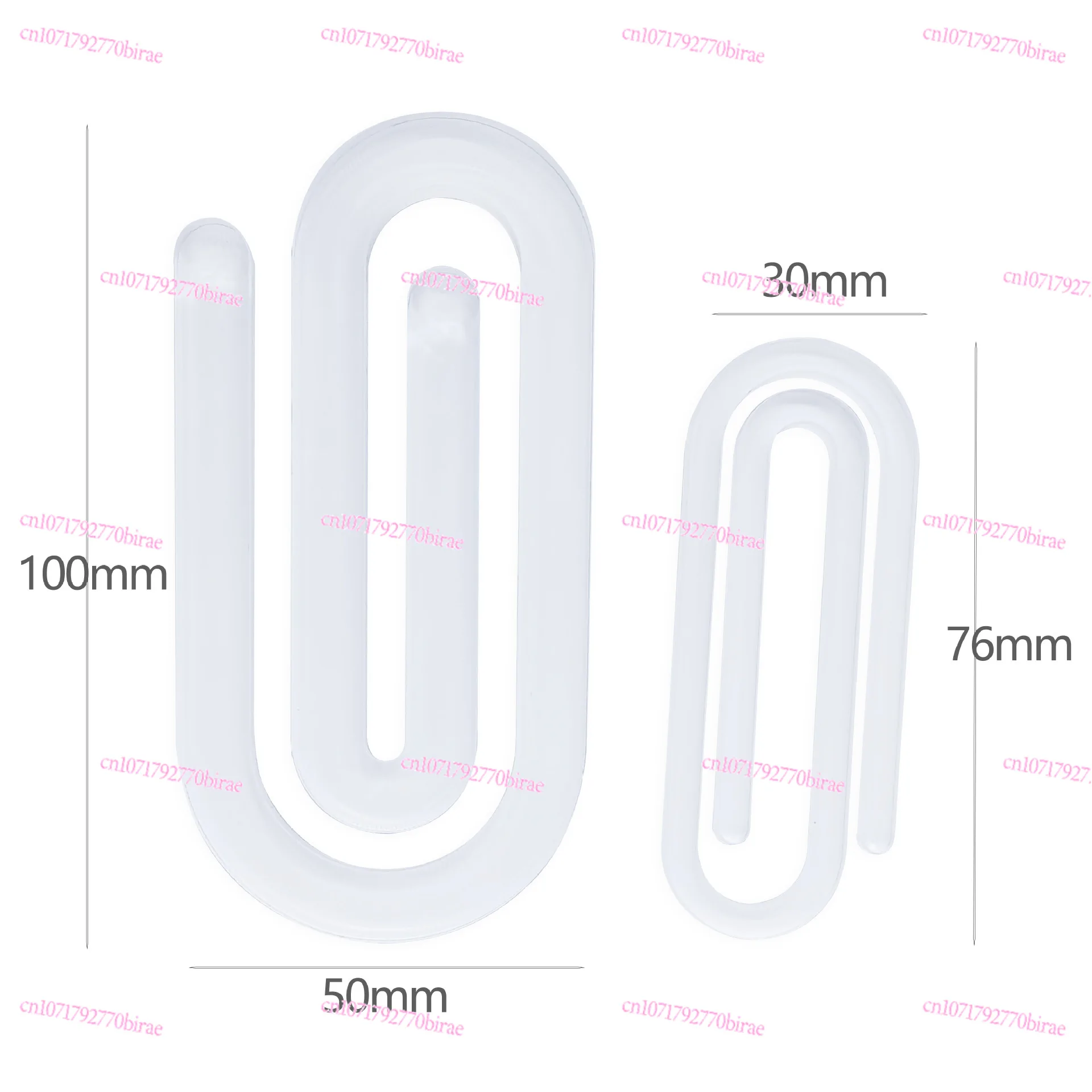 

Thermal Transfer Acrylic Paper Clips, Student Book Notes File Card Holder PaperClip Sealing Clip, Moisture-proof