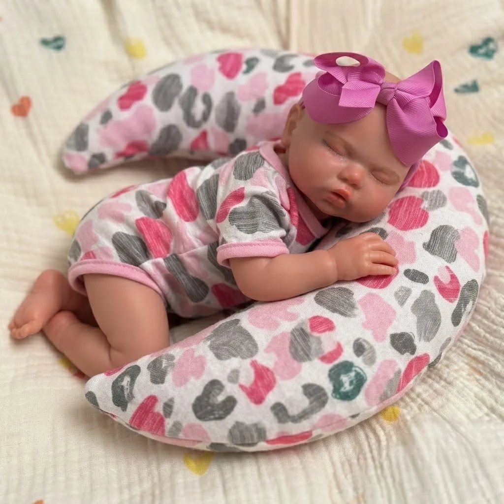 OtardDolls 20-Inch Handmade Silicone Doll Toy Soft Silicone Reborn Doll Open Mouth Realistic Waterproof Cute Collectible Toy