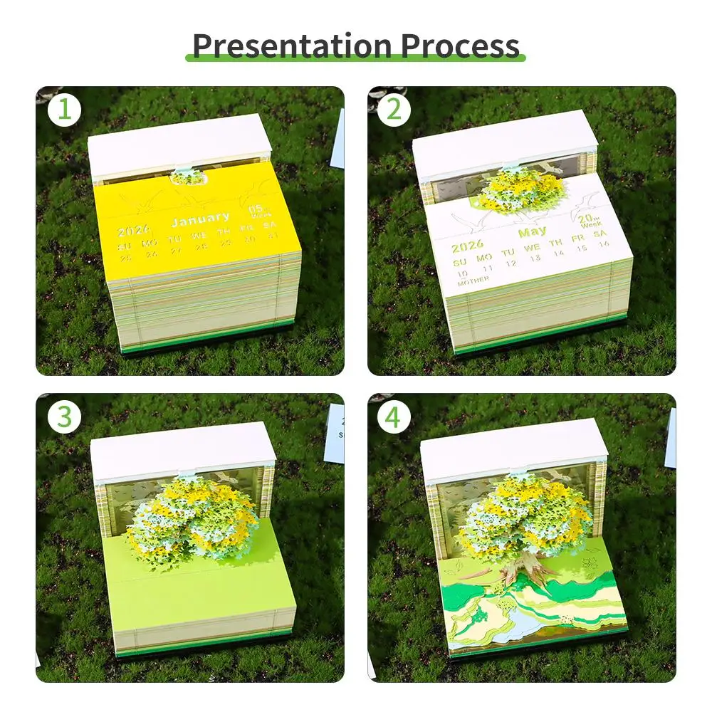 2026 الإبداعية شجرة ماجيك شجرة التقويم ملصق مع ضوء ثلاثية الأبعاد باليد تقويم المسيل للدموع بعيدا المفكرة لتقوم بها بنفسك الهدايا الحرفية