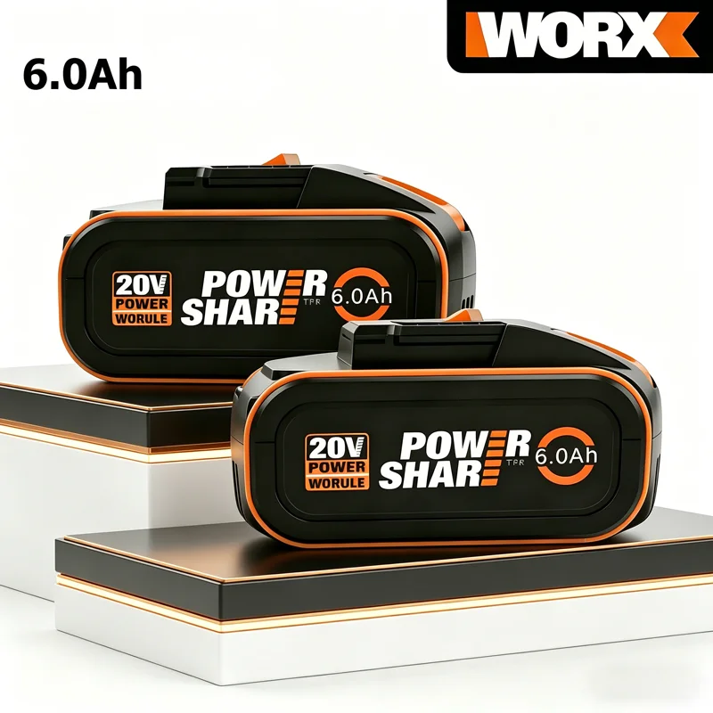 

6.0Ah 20V Li-ion Power Battery For WORX WA3551.1 WX390 WX394 WX550 WX523 WX802 WX858 WX900 Ideal For Drills,Tools Trimmers&Saws
