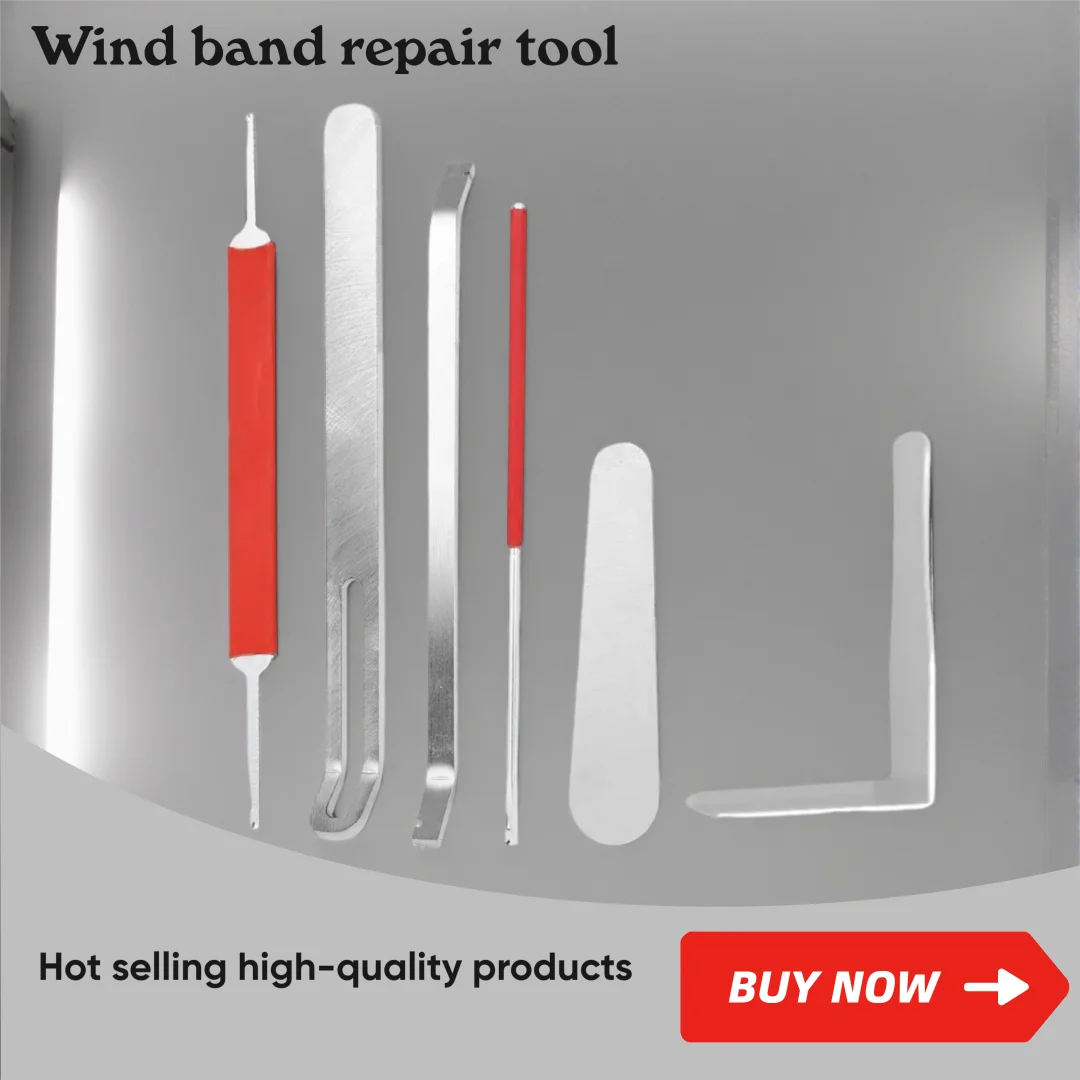 High quality brass repair 6-piece portable stainless steel saxophone, flute, piccolo, clarinet repair tool