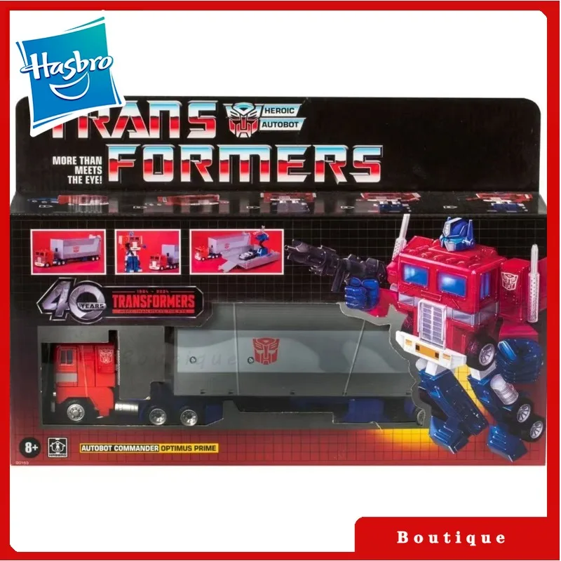 

In stock Hasbro Transformers toys G1 replicaOptimus PrimeMovie Toys Robots Action Figures Gifts Hobbies
