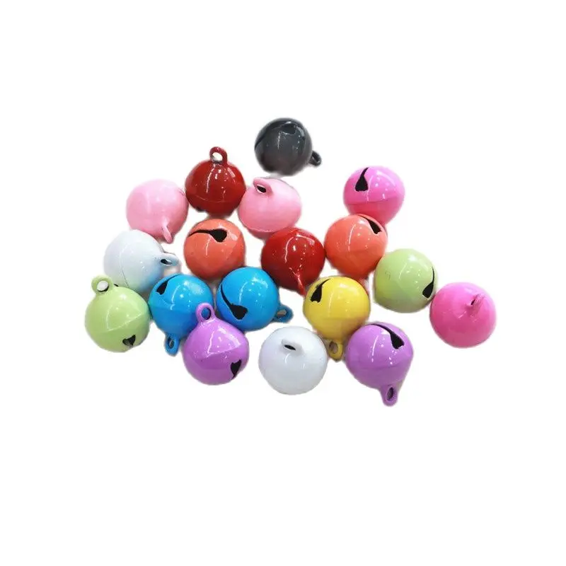 50pcs 12mm DIY Copper Bells Christmas Gingle bell Wedding Party Decoration Handmade Crafts Ornaments Pets Toys