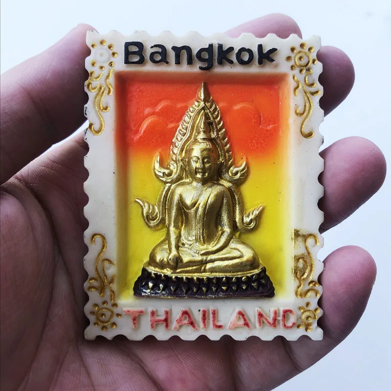 

Fridge Magnet Bangkok, Thailand Personalized Creative Crafts Cultural Landscape Decoration Message Stickers Tourism Souvenir