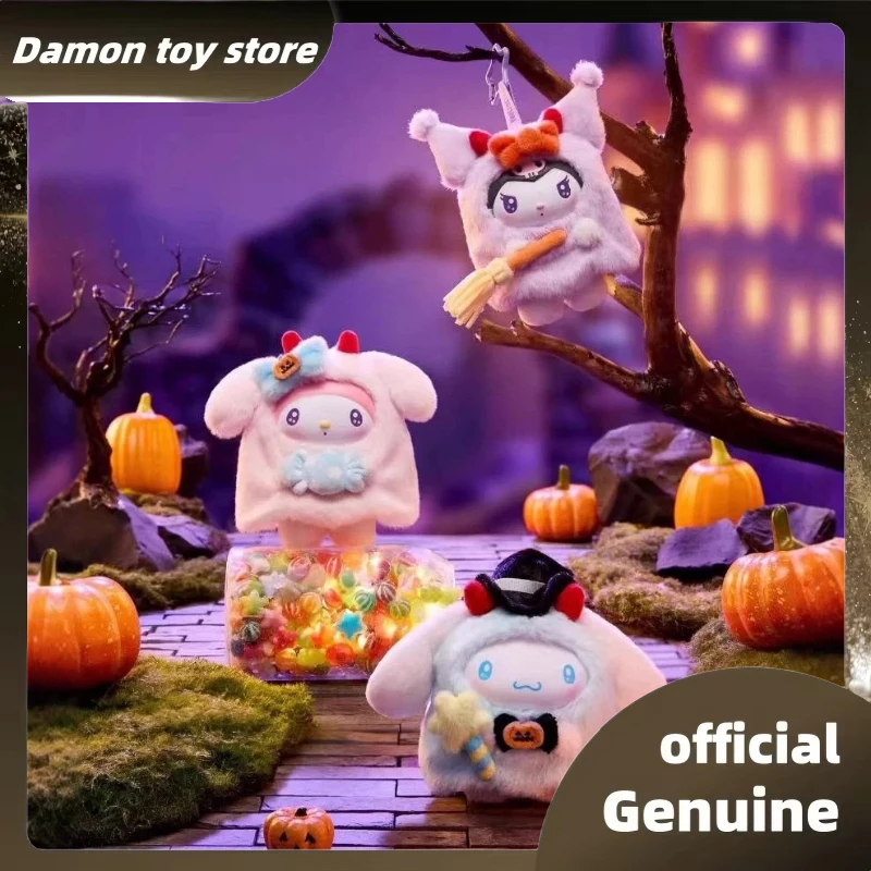 

New Genuine Sanrio Candy Carnival Night Series Blind Box Toy Cute My Melodyvinyl Bag Pendant Kawaii Mystery Box Halloween Gift