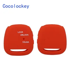 Cocolockey 2 Side Button for Toyota Carina Estima Harrier Previa Corolla Celica Silicone Remote Key Shell Case Cover Accessory