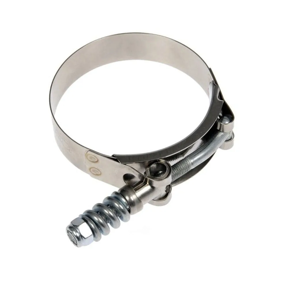 T‑Bolt Exhaust Clamp Stainless Steel Universal For Turbo Intercooler Silicone Coupler Multiple Sizes 2.25‑4.0 Inch Car Parts