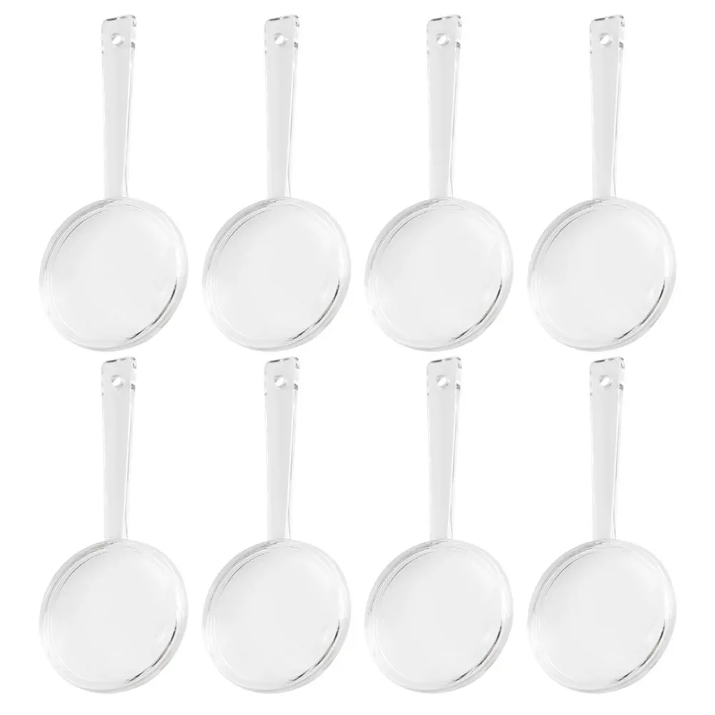 

8Pcs Mini Magnifying Glass 5x Acrylic Handheld Reading Magnifier for Kids Seniors Nature Exploration Science Study