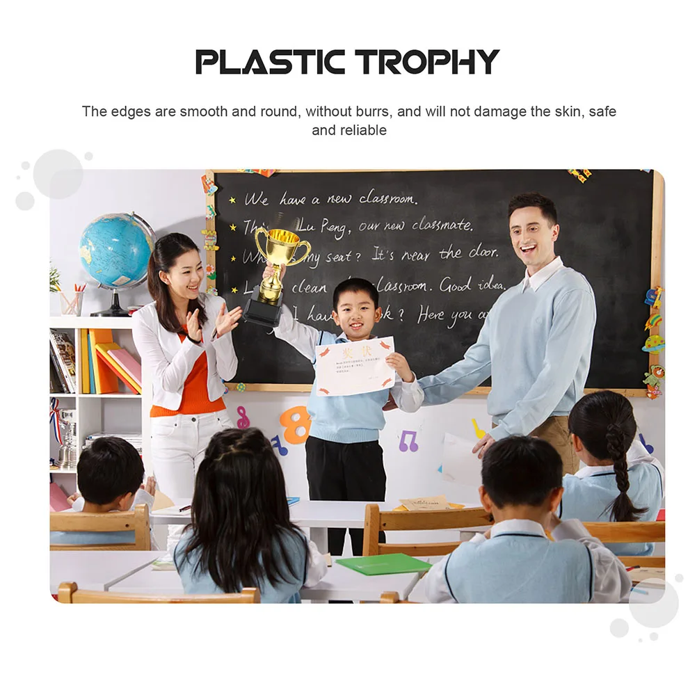 

Children Trophy Plastic Award Kids Winner Gift Competition Toy Personalized Memorabilia Plastic Trophy Awards Even Color