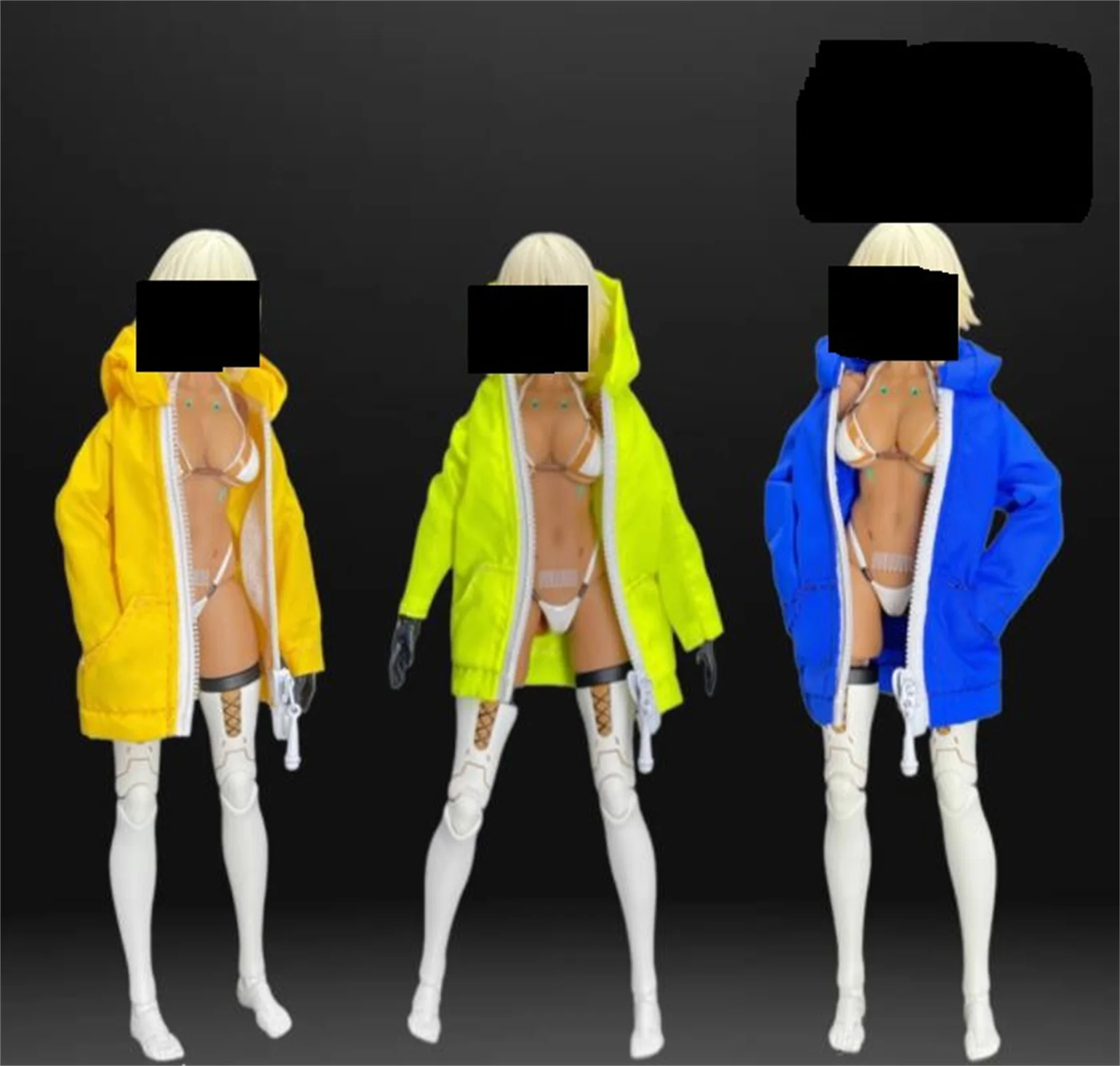 

1/12 женское пальто, одежда, куртка с капюшоном на молнии, солнцезащитная рубашка для 6 дюймов, TBl PH, фигурки, игрушки PH, аниме, тело, экшн-фигурка