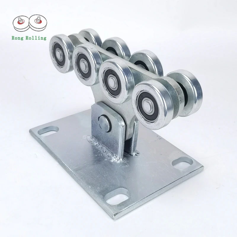 2pcs sliding gate cantilever roller wheel with 8pcs wheel,sliding gat rollers,adjustable cantilever gate carriage rollers.