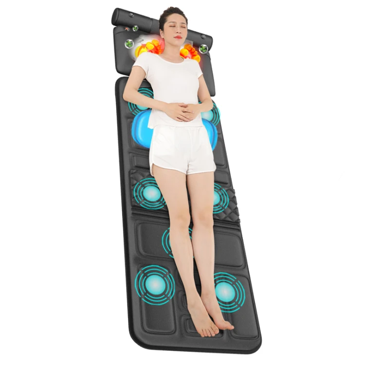 3 في 1 وضع قابل للطي كامل الجسم تدليك فراش التدفئة التلقائية متعددة الوظائف الأشعة تحت الحمراء البعيدة مُدلك بالاهتزاز وسادة #3