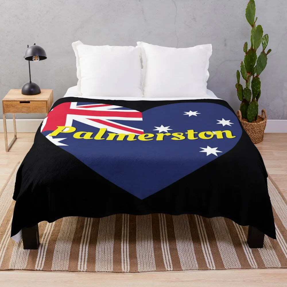 Palmerston NT Australia Australian Flag Heart - Palmerston Lover Throw Blanket Luxury Stuffeds Weighted Blankets