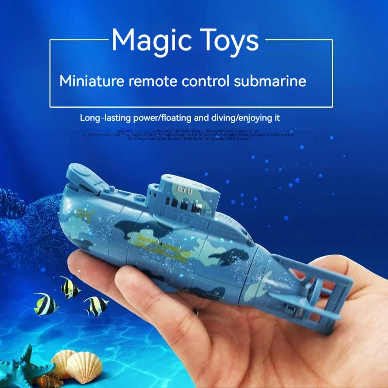 Mini Electric Remote Control Submarine 2.4ghz Signal Six-Channel High Power Endurance Long Summer Splashing Children'S Toy Gift