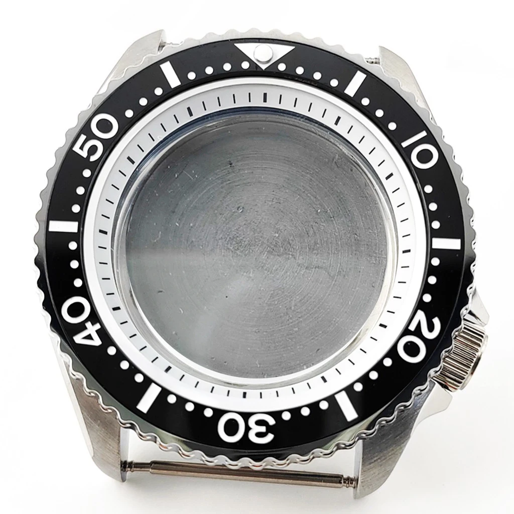 miuksi 42mm Uhrengehäuse Keramik Lünette massiv 316l Edelstahl Saphirglas für nh35 nh36 Automatik werk Zubehörteile 4
