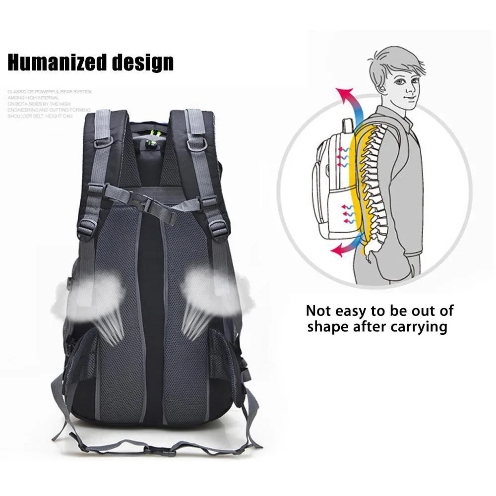 Climbing Backpack 50L Waterproof Outdoor Rucksack Cycling Hiking Backpack Trekking Camping Bag Mountain Backpack