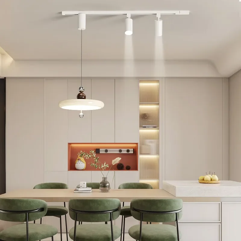 

Chandelier surface mounted track French cream wind 2025 new modern simple dining room dining table bar lighting