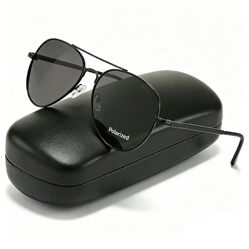 Polarisierte Pilotensonnenbrille mit Metallrahmen für Herren – Designer-Sonnenbrille für Männer, UV400-Schutz, Fahrbrille, Modell 2026
